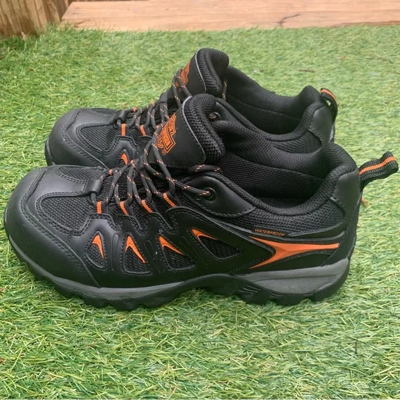 Men's Harley Davidson Composite Toe Eastfield WP Metal Free Work Shoe D93327 - Picture 2 of 16